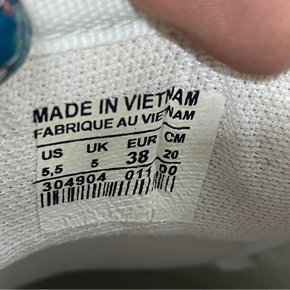 Nike Air Force 1 AJ7747-100 White/Black Size 38 Preowned - Picture 3 of 14